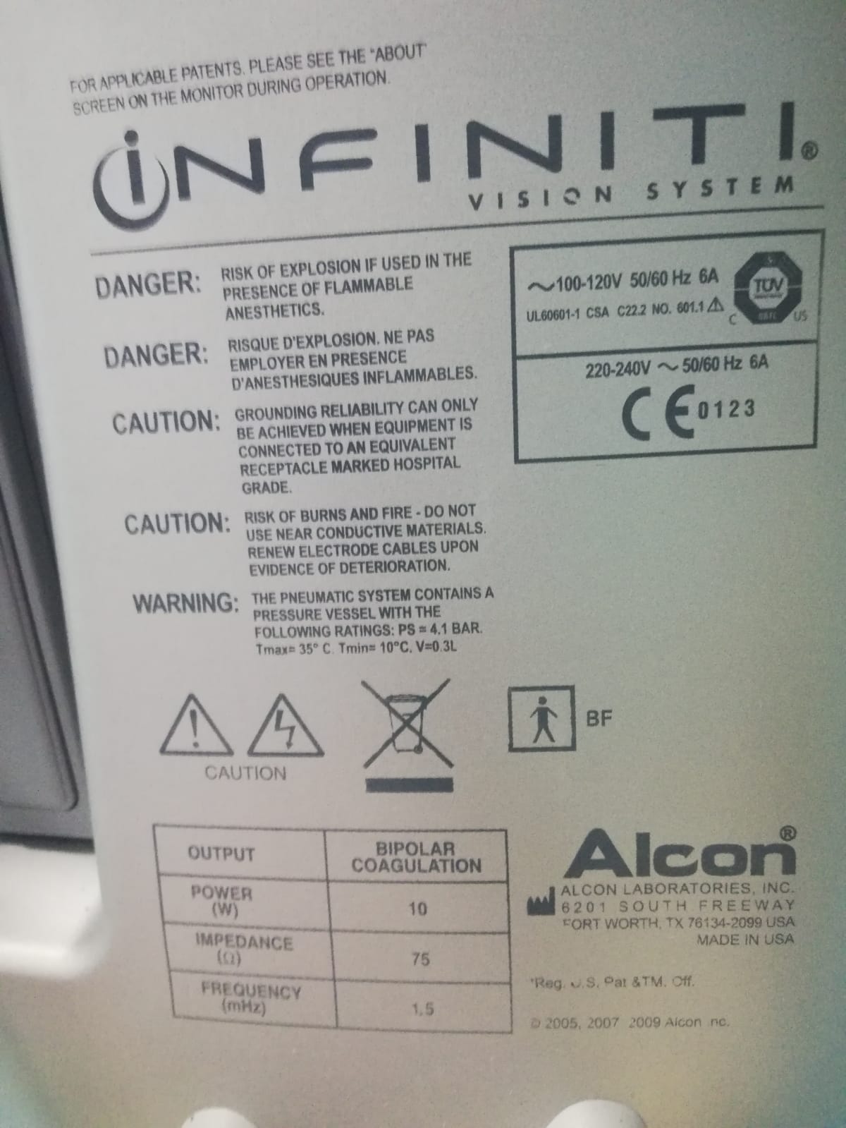 Sprzedam fakoemulsyfikator infinity Alkon