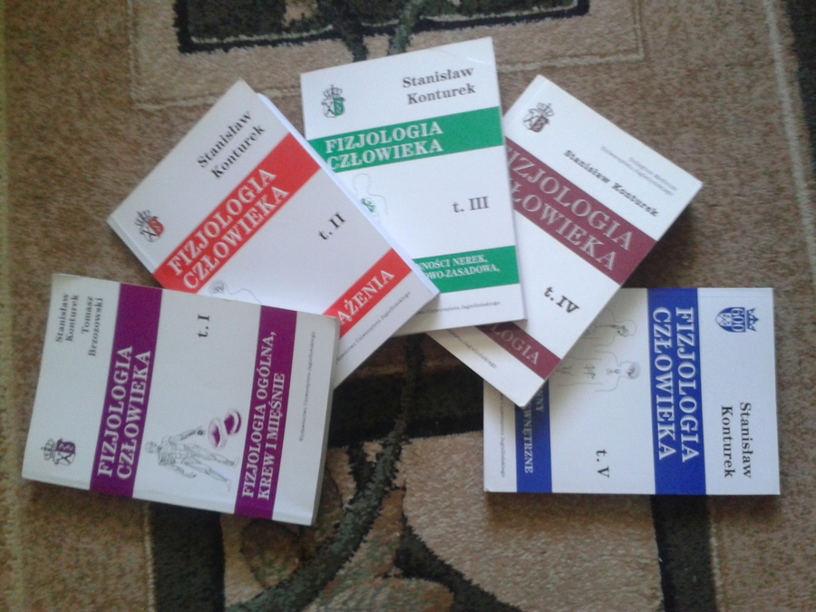 St. Kanturek: Fizjologia człowieka T 1-5 wyd. U.J.