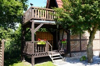 Pensjonat " TRAPER"  nad jeziorem  Kołczewo . Wyspa WOLIN